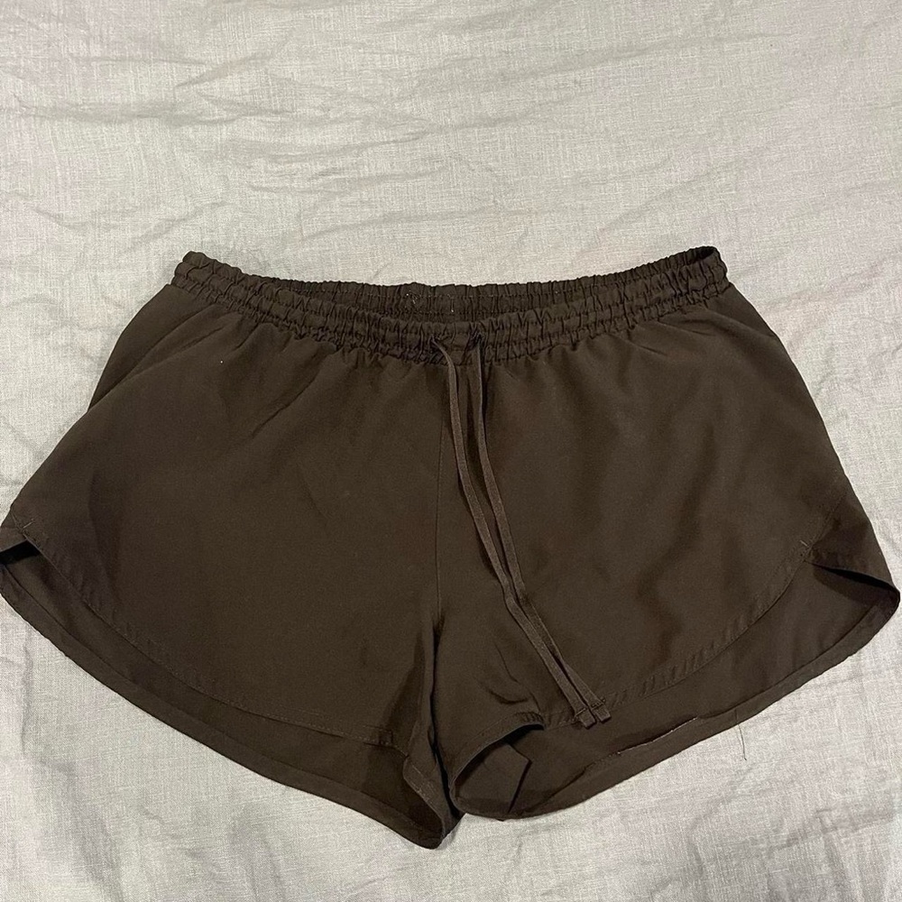 Black athletic shorts